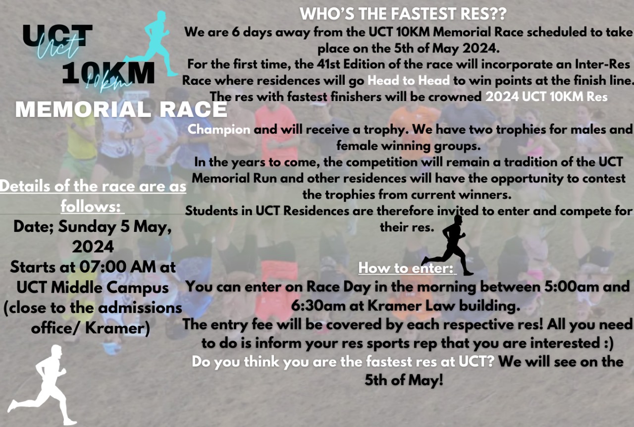 UCT 10KM Memorial Race 